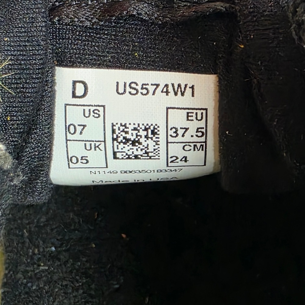NEW BALANCE Made USA US574W1 Women's 7 VCU Rams Yellow Black NB1 Custom Shoes - Picture 7 of 7